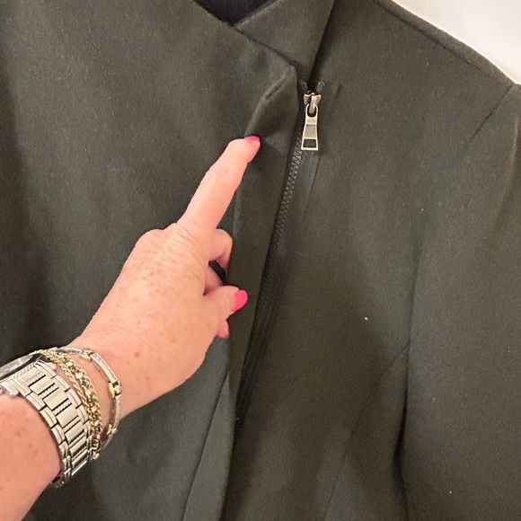 Harve Benard Dark Green Military Jacket - Picture 2 of 7